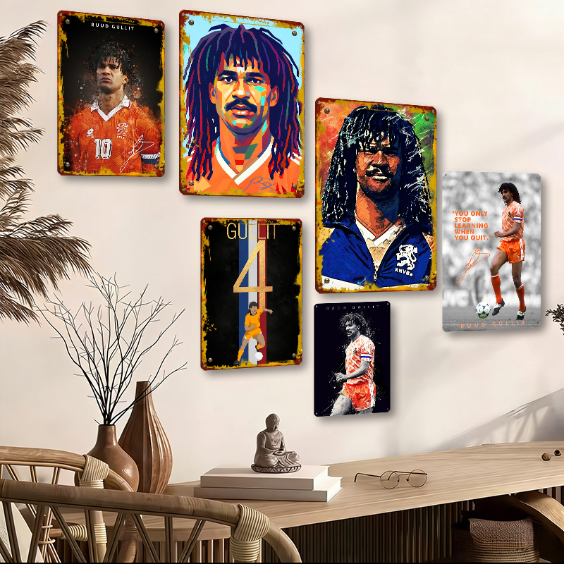Ruud Gullit Football Player Wa - Desk Setup Vintage reseña y precio