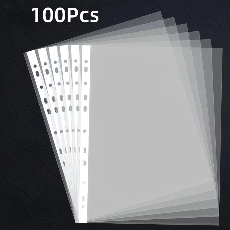 50/100pcs Clear A4 Plastic Fil - Ring Binder Box reseña y precio