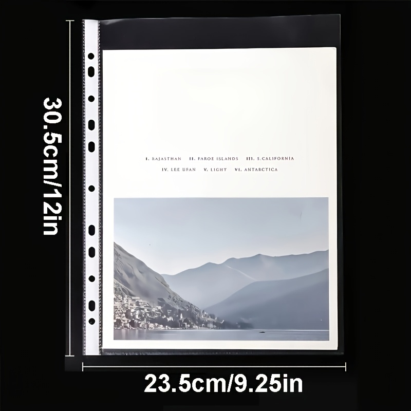 50/100pcs Clear A4 Plastic Fil - Ring Binder Box reseña y precio
