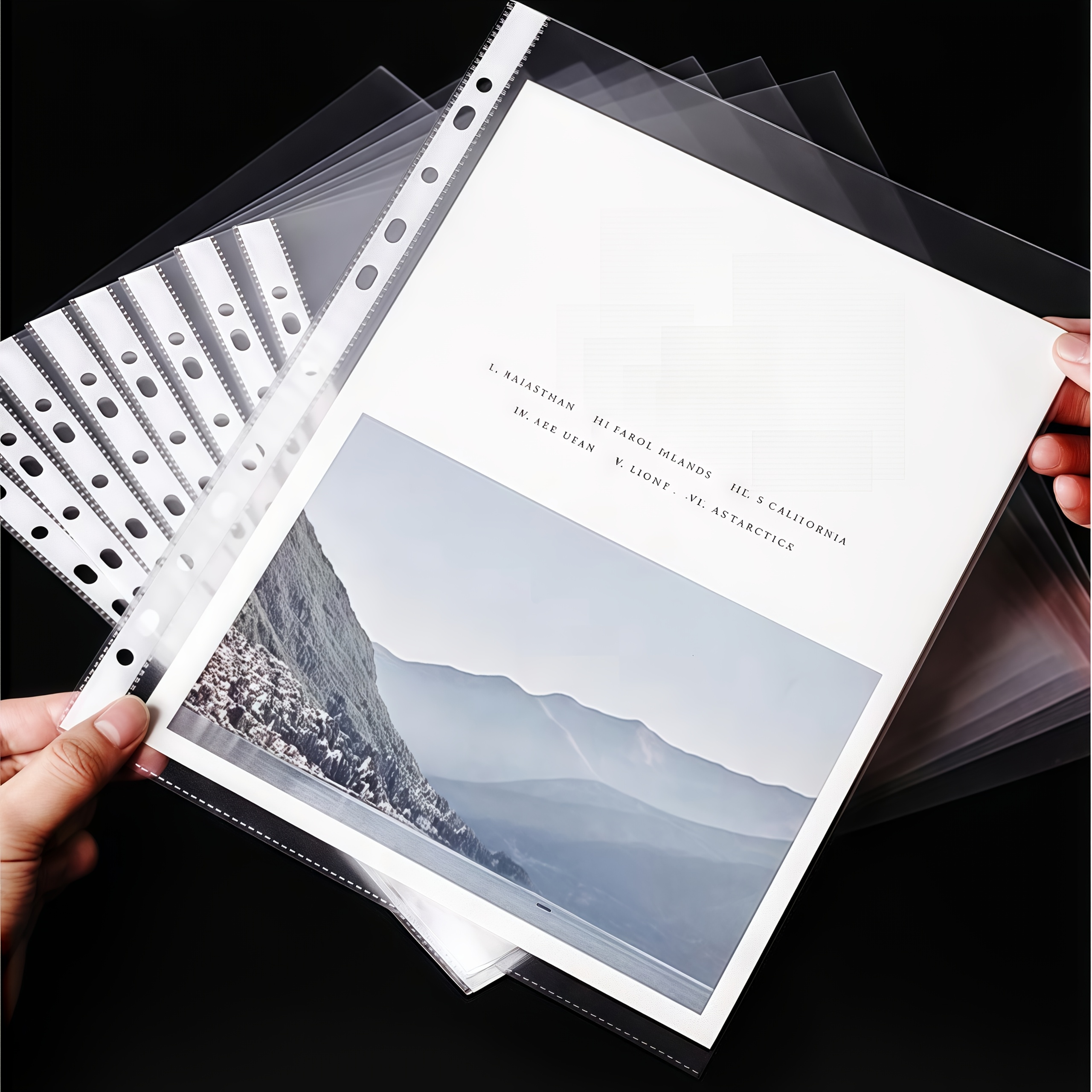 50/100pcs Clear A4 Plastic Fil - Ring Binder Box reseña y precio