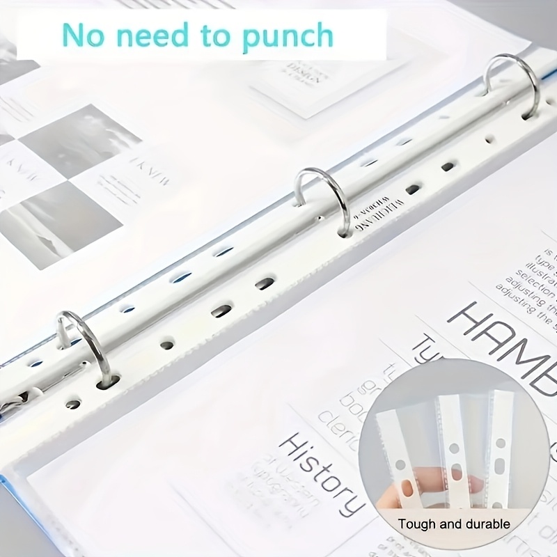 50/100pcs Clear A4 Plastic Fil - Ring Binder Box reseña y precio