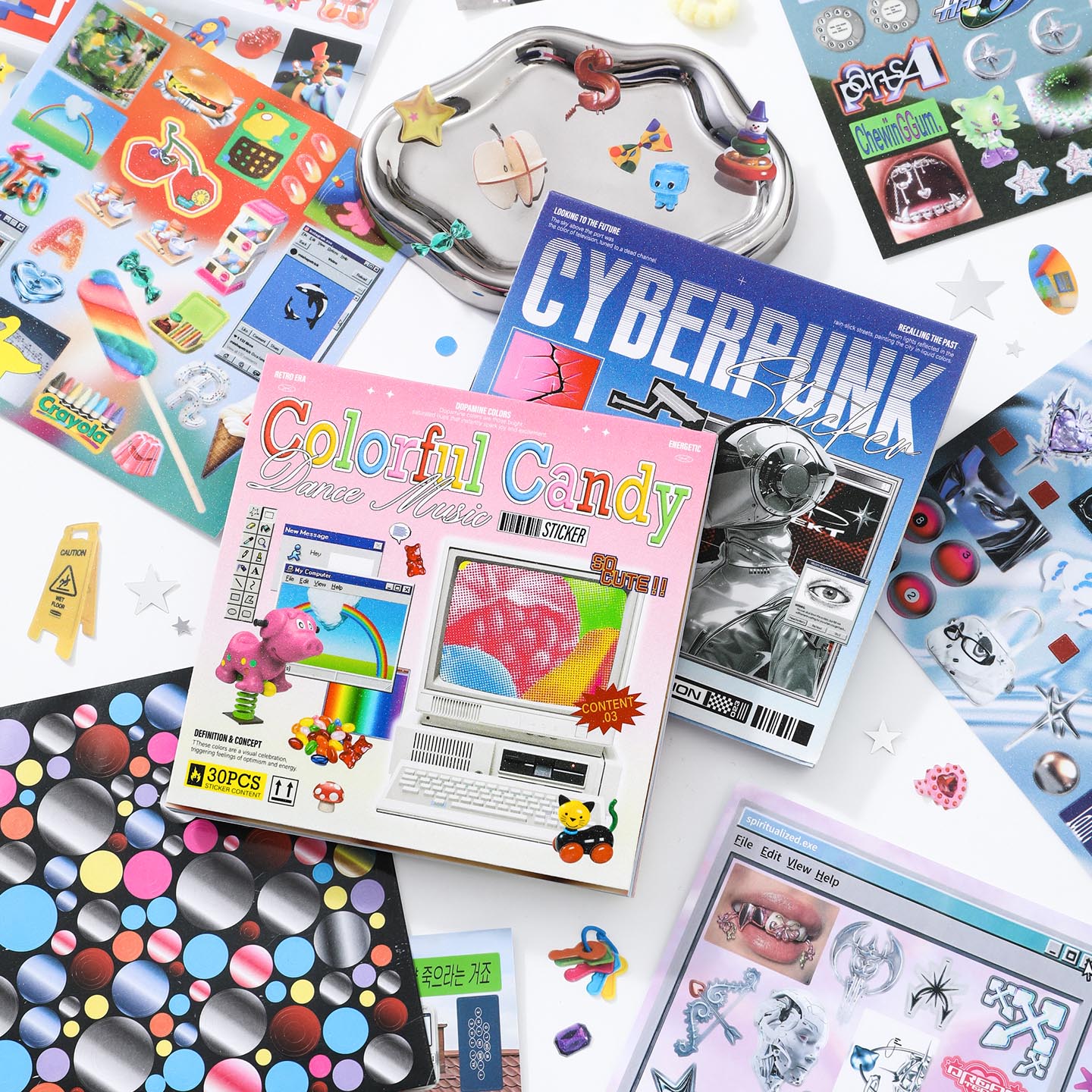 30sheets/book Sticker Book Ret - Desk Setup Photo reseña y precio