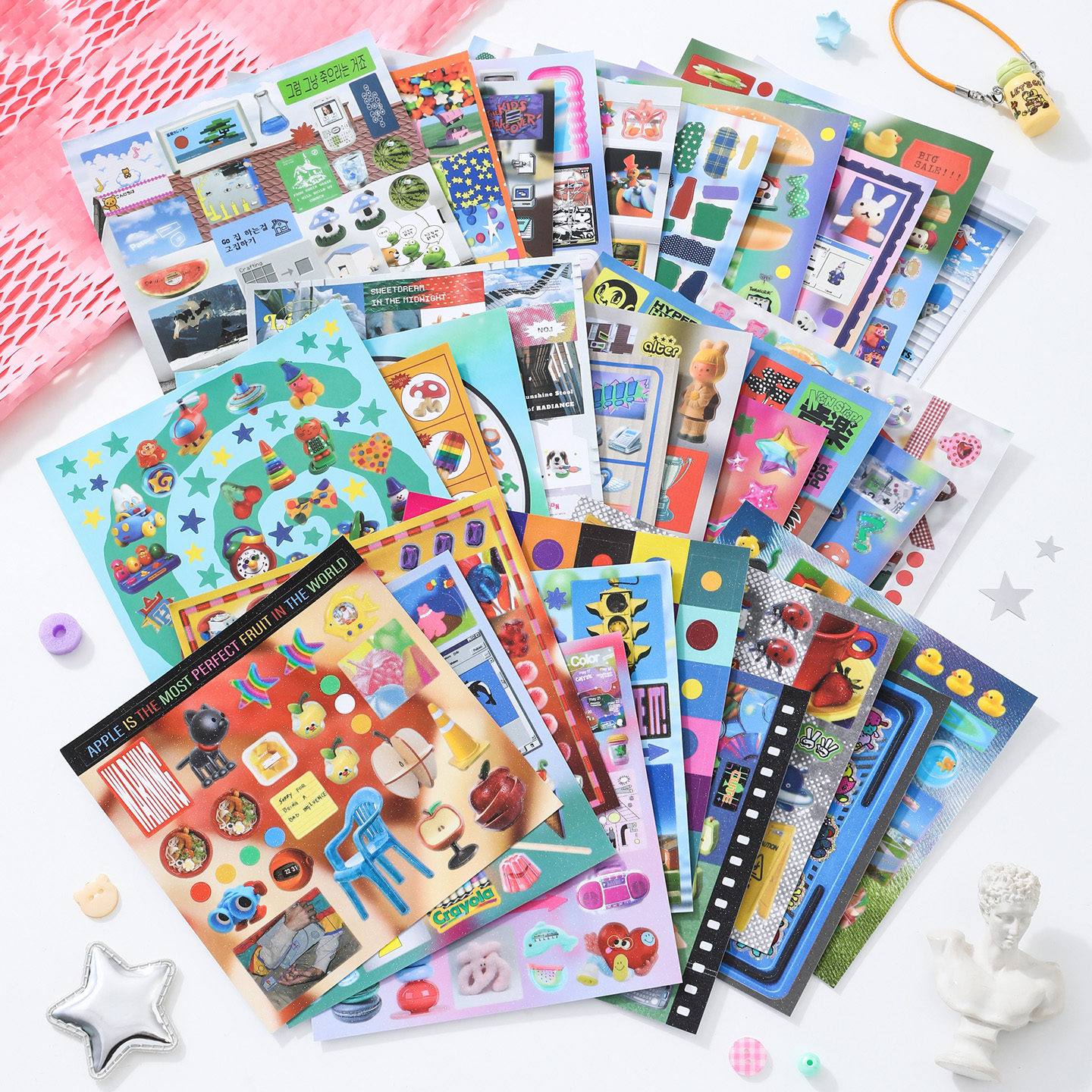 30sheets/book Sticker Book Ret - Desk Setup Photo reseña y precio