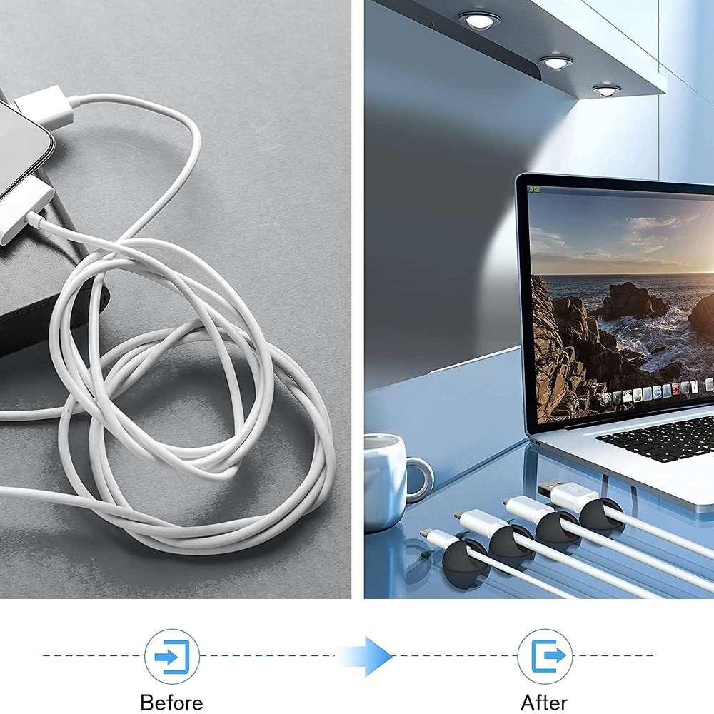 Cable Organizer Silicone Cable - Headphone Hook Under reseña y precio