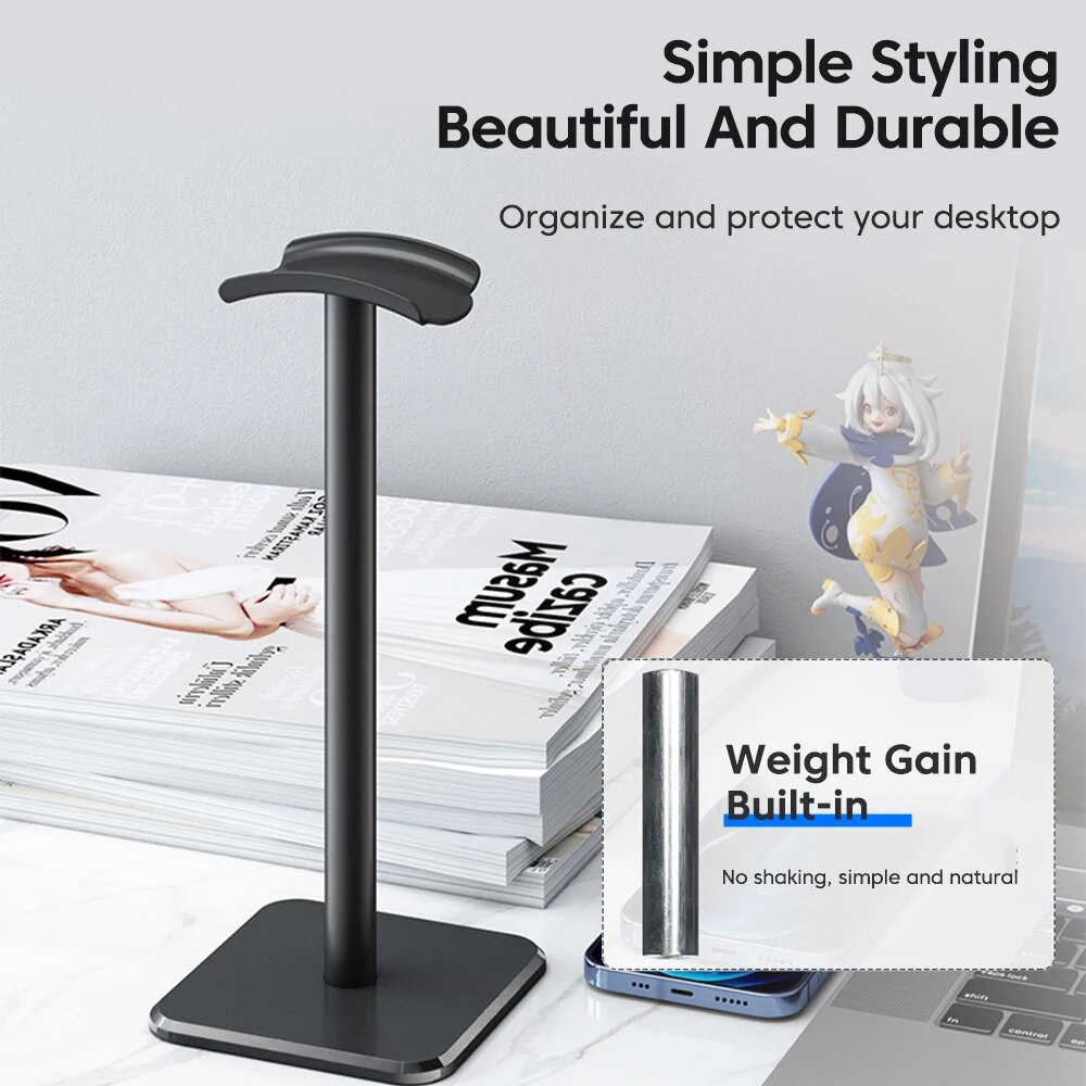 Universal Headphone Stand Alum - Headphone Hook Under reseña y precio