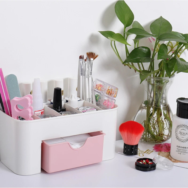 Nail Art Organizer Desktop Dra - Desk Setup Organization reseña y precio
