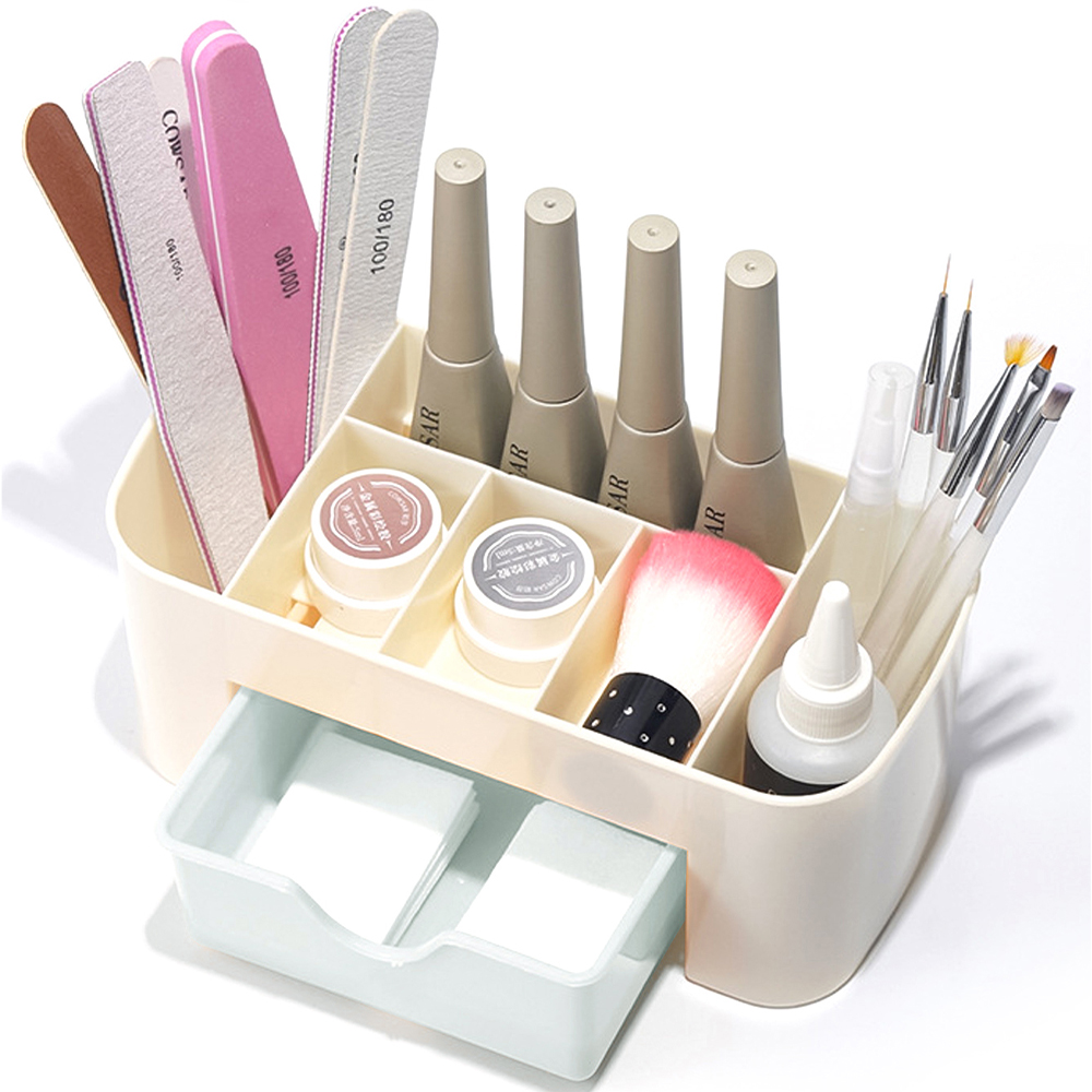 Nail Art Organizer Desktop Dra - Desk Setup Organization reseña y precio