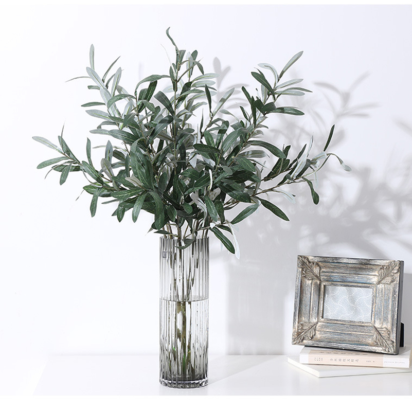 Artificial Plants Olive Green  - Desk Setup Photo reseña y precio