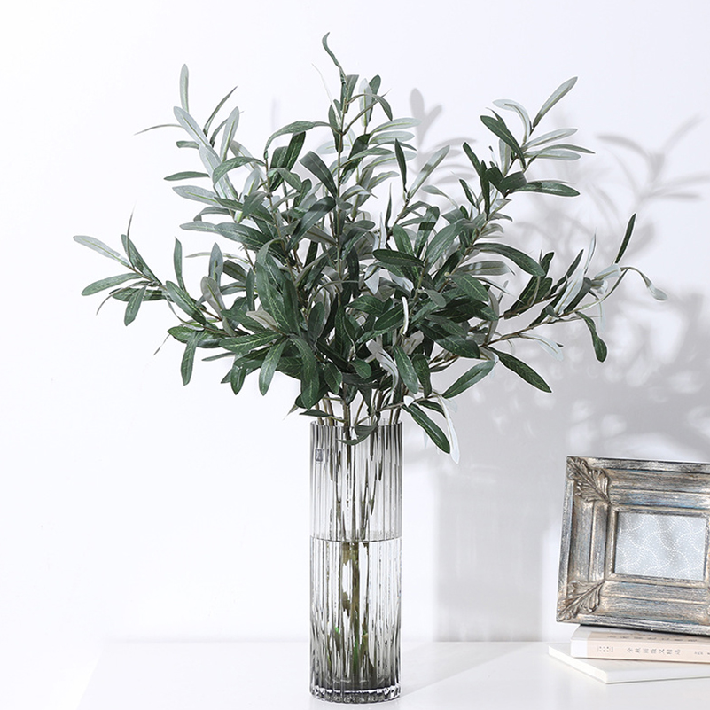 Artificial Plants Olive Green  - Desk Setup Photo reseña y precio