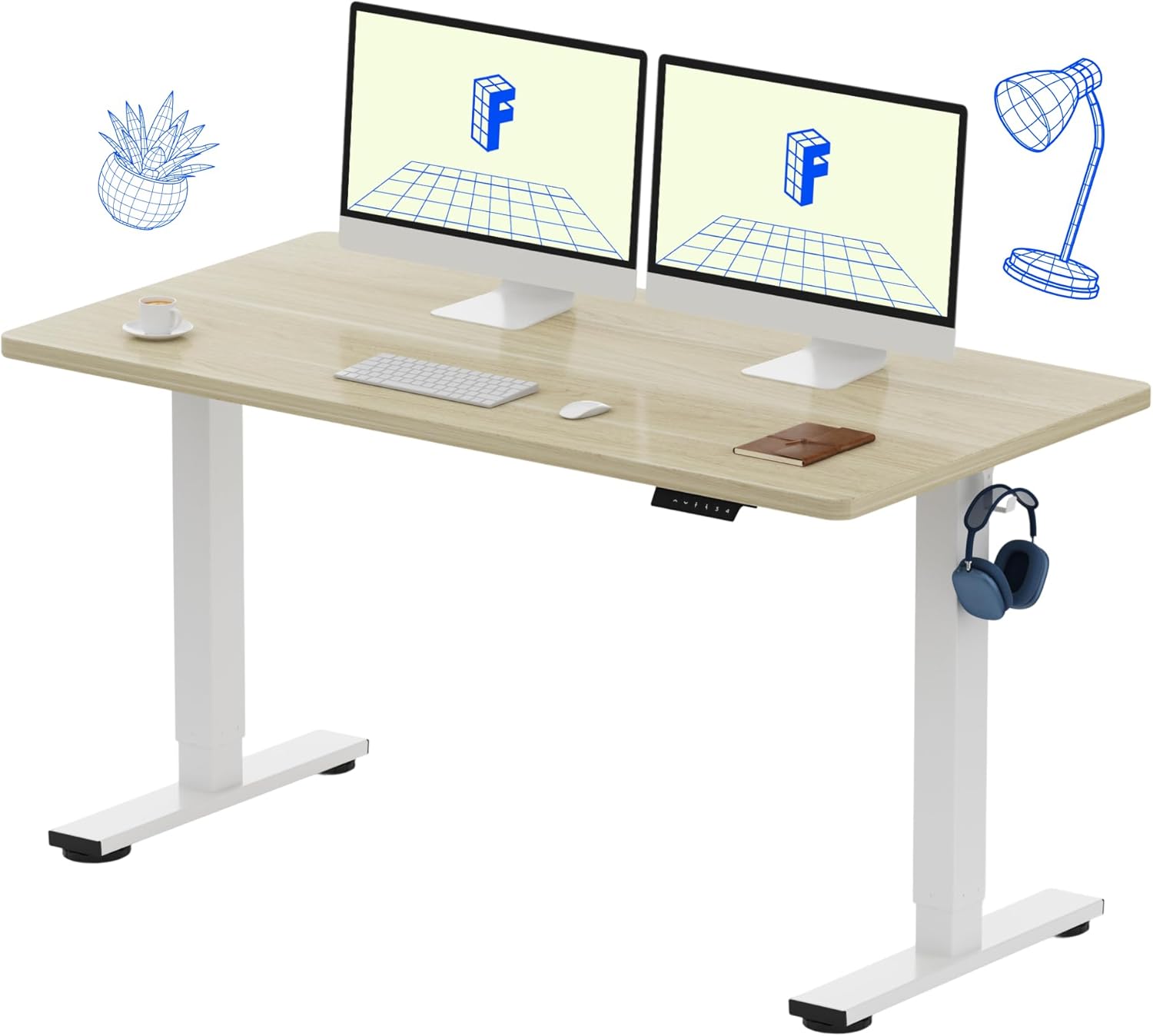 Electric Height Adjustable Sta - Desk Setup In Office reseña y precio