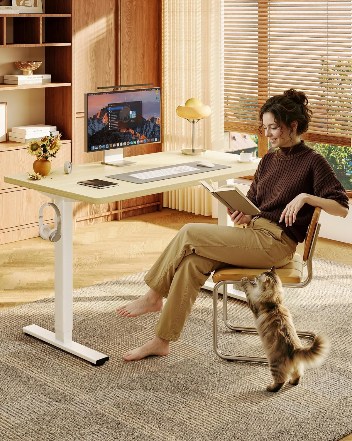 Electric Height Adjustable Sta - Desk Setup In Office reseña y precio