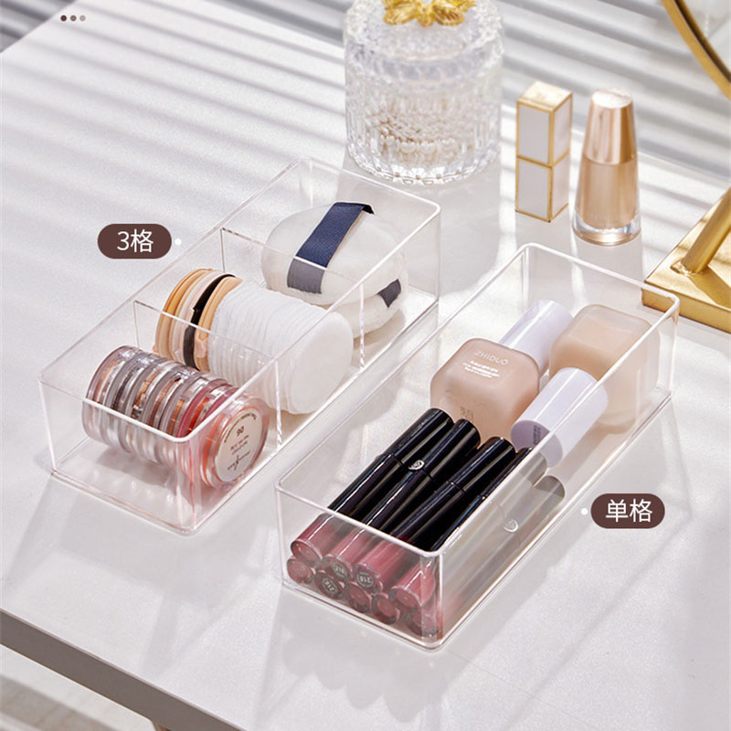 Acrylic Cosmetics Storage Box  - Desk Setup Organization reseña y precio