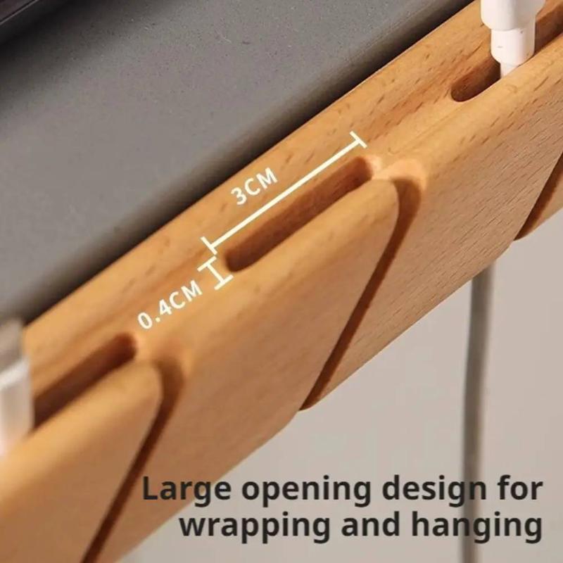 Solid Wood Cable Organizer Hol - Headphone Hook Under reseña y precio