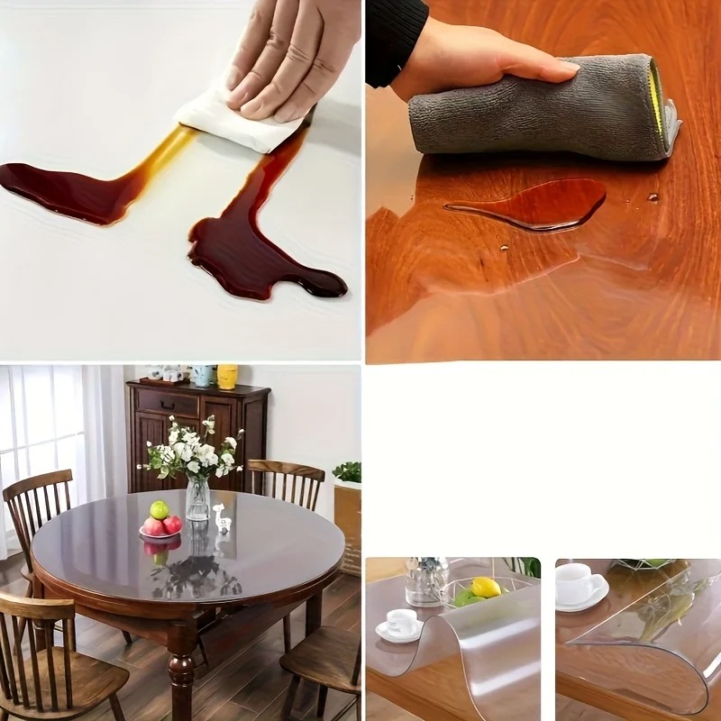 1pc 100/110/120cm Clear PVC Ro - Desk Setup Desk reseña y precio