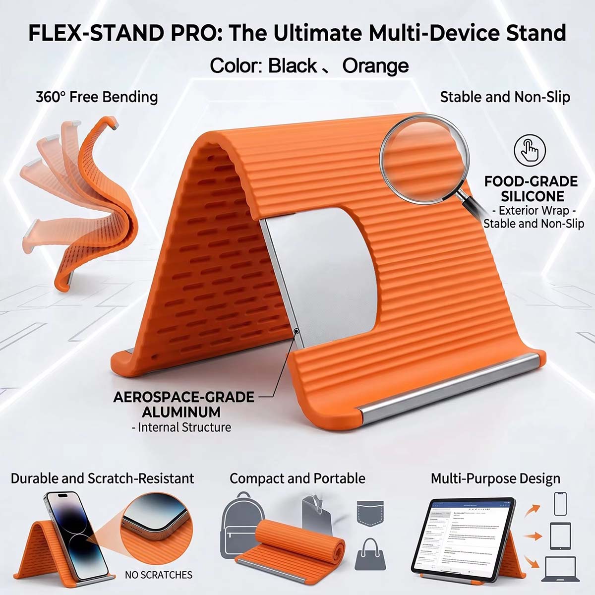 Freely Shaping Silicone Phone  - Desk Setup Design reseña y precio