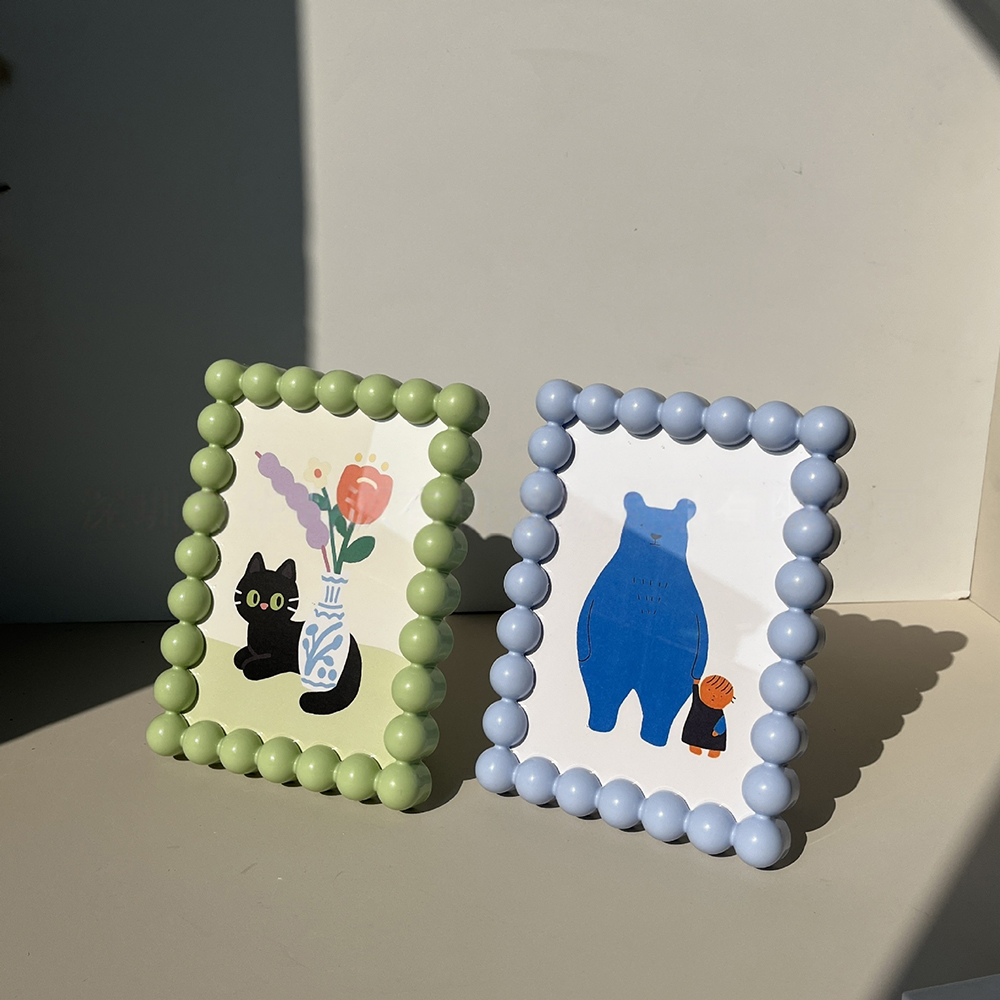 Cute Beaded Photo Frame Fun De - Desk Setup Photo reseña y precio