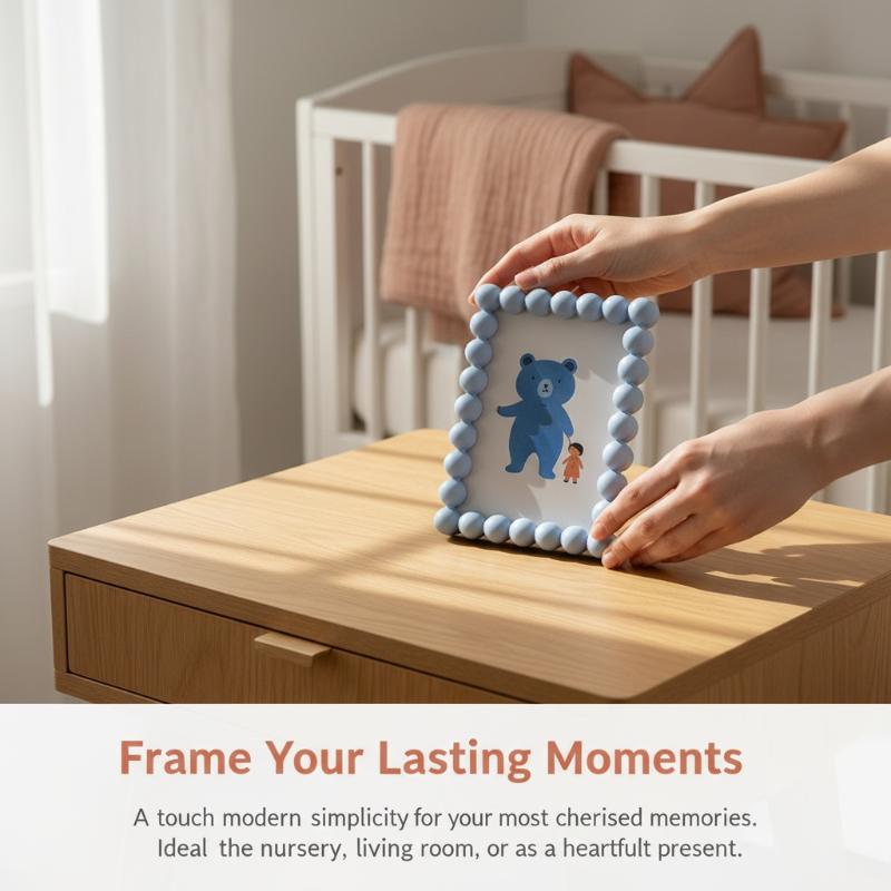 Cute Beaded Photo Frame Fun De - Desk Setup Photo reseña y precio