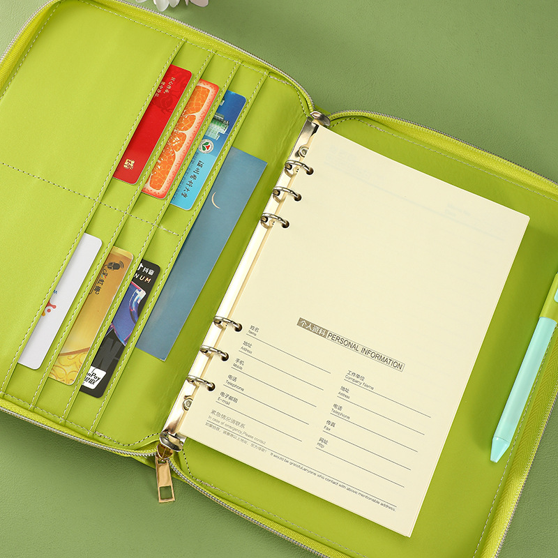 New A5 A6 Glossy Binder 6 Ring - Ring Binder Box reseña y precio