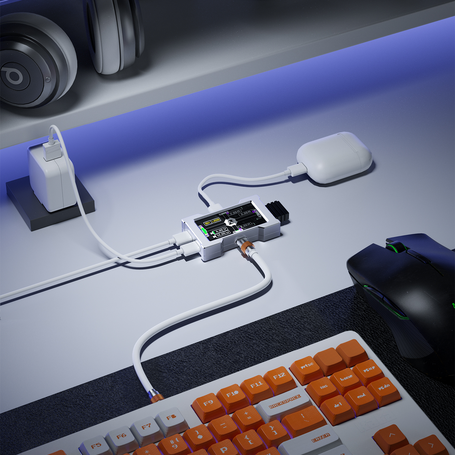 HMLAB ZNEO Gaming USB Hub - 2- - Desk Setup Usb Hub reseña y precio